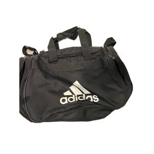 Adidas Defender Medium 20"x12"x10" Black White Duffel Bag